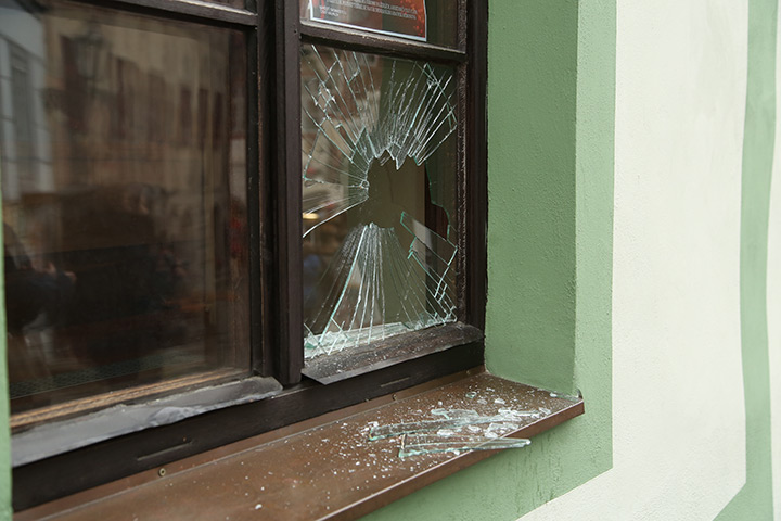 A2B Glass are able to board up broken windows while they are being repaired in Mill Hill.